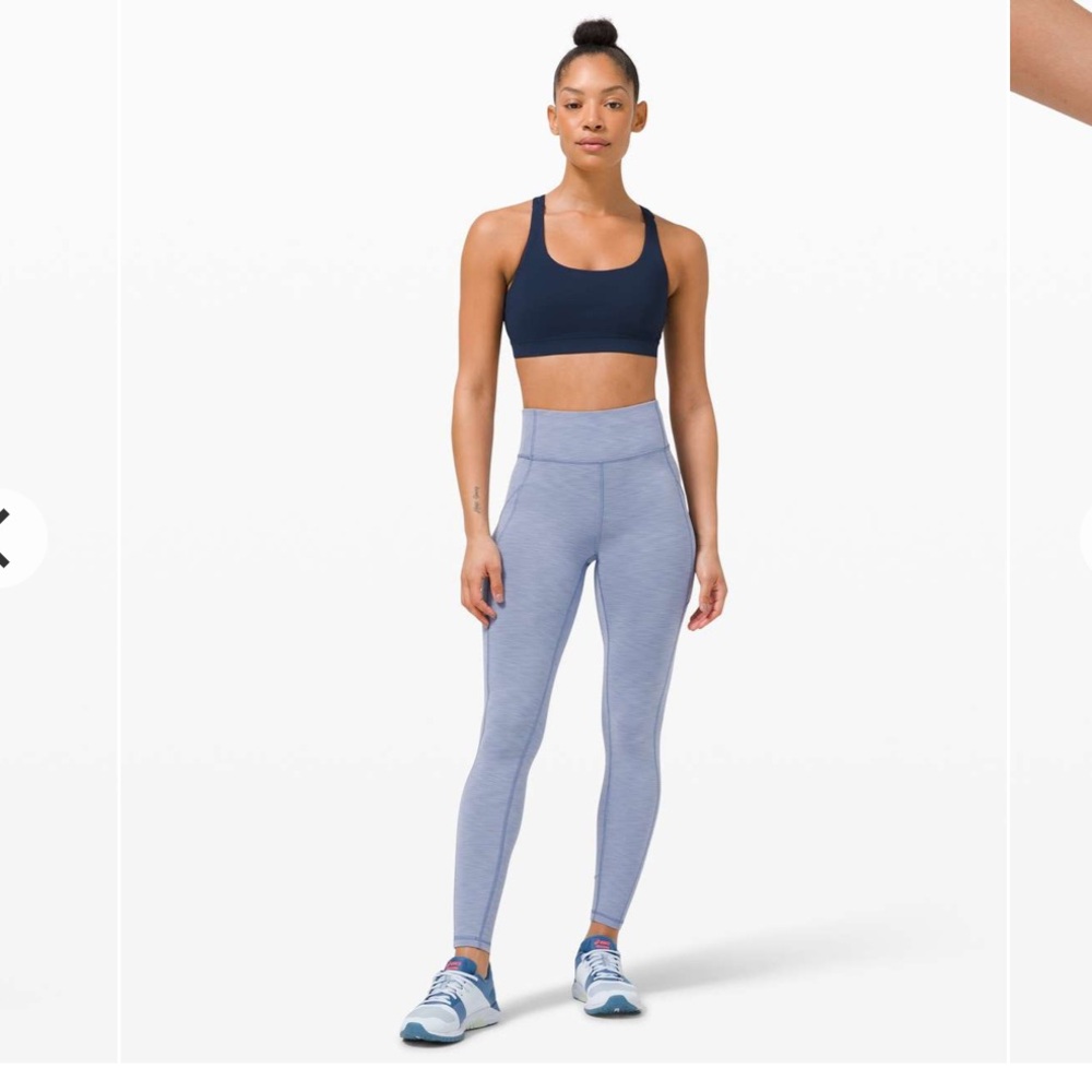 Lululemon Invigorate high rise tight 28” $128
Heathered water drop Sz 4 NWOT